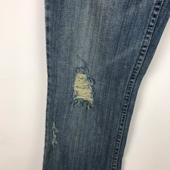 Vintage Calvin Klein Embroidered Heart Y2K Flare Jeans 28 - Picture 5 of 8